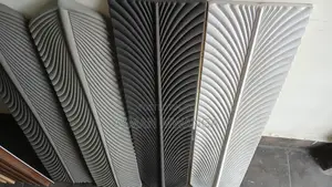 3d Feather Shape Pu Wall Cladding Panels