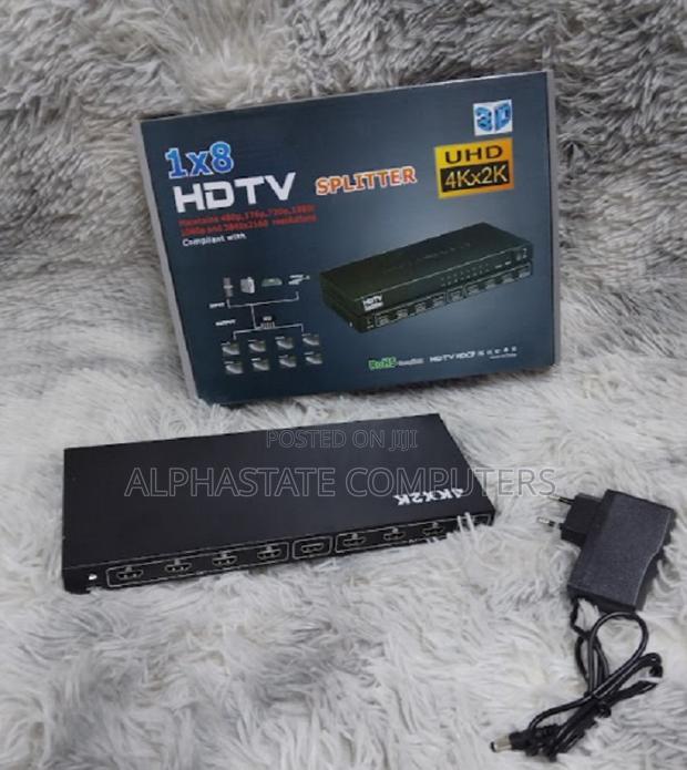 Generic 8 Port Hdmi Splitter 1 in 8 Out 8 Way 1080p