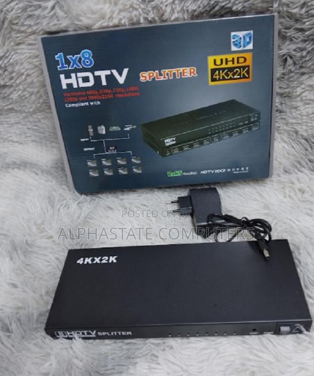 1×8 Hdmi Splitter 1 in 8 Out, 8 Port Powered Hdmi Splitter,