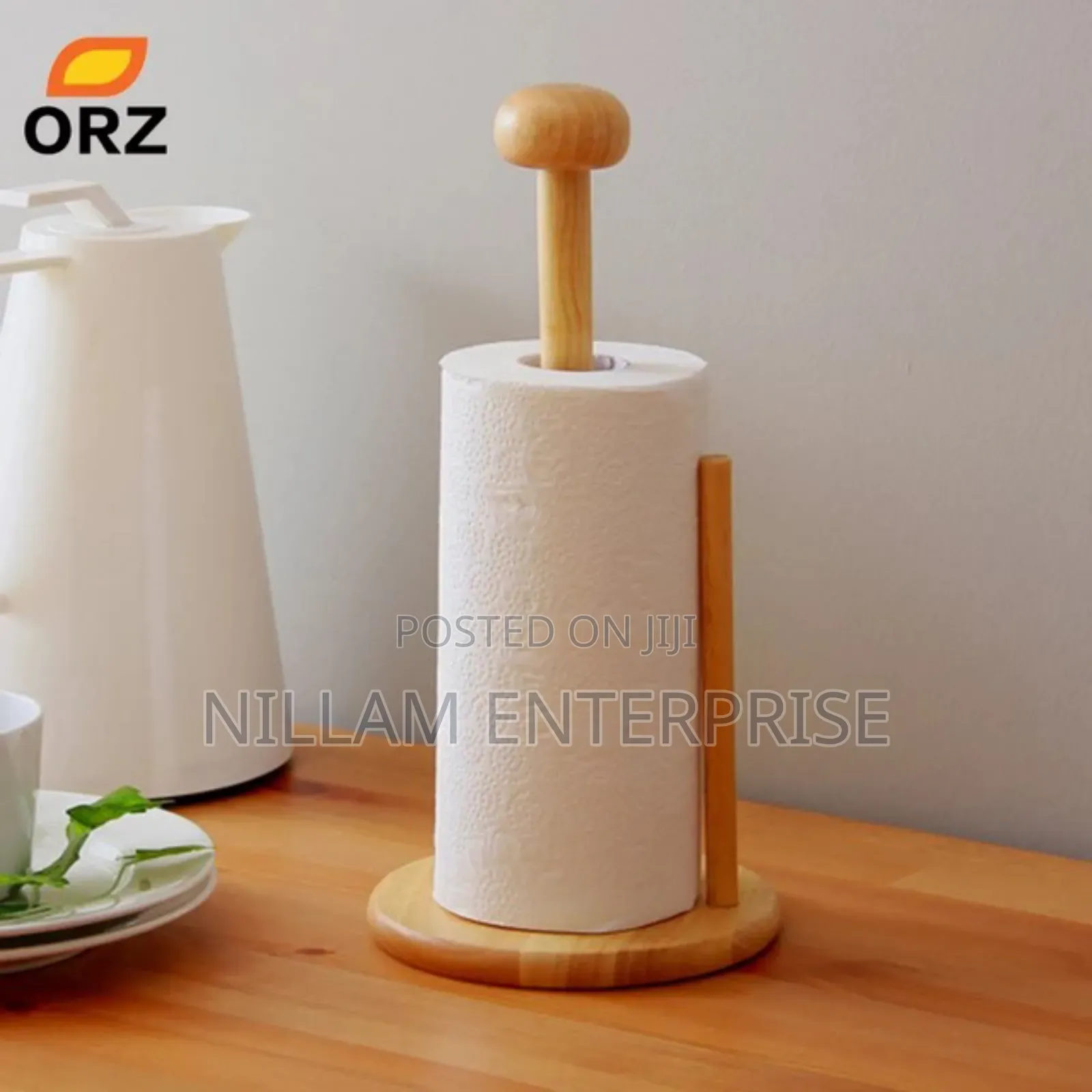 *Bamboo Wood Tissue Holder