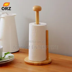*Bamboo Wood Tissue Holder