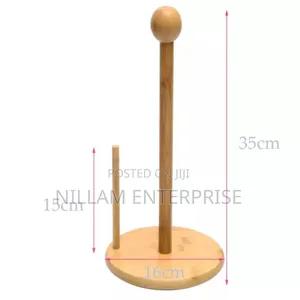 *Bamboo Wood Tissue Holder