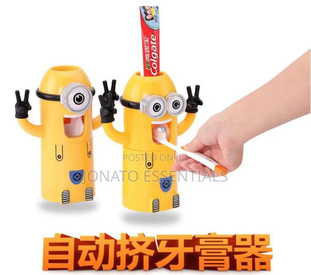 Minion Toothpaste Dispenser and Toothbrush Holder Set - main view