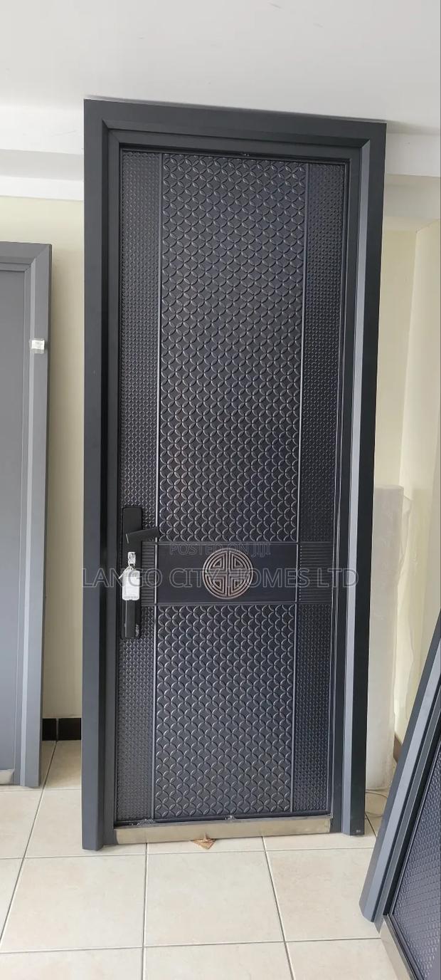 Single Cast Aluminium Security Door - main view