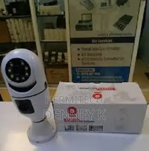 Smart Dual Lens PTZ Bulb Camera With Two Way Audio V380