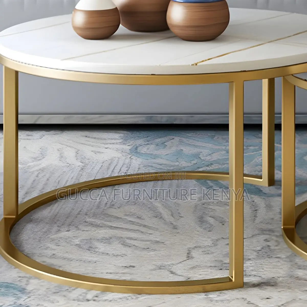 Coffee Tables: Slate Round Coffee Table for Office Home