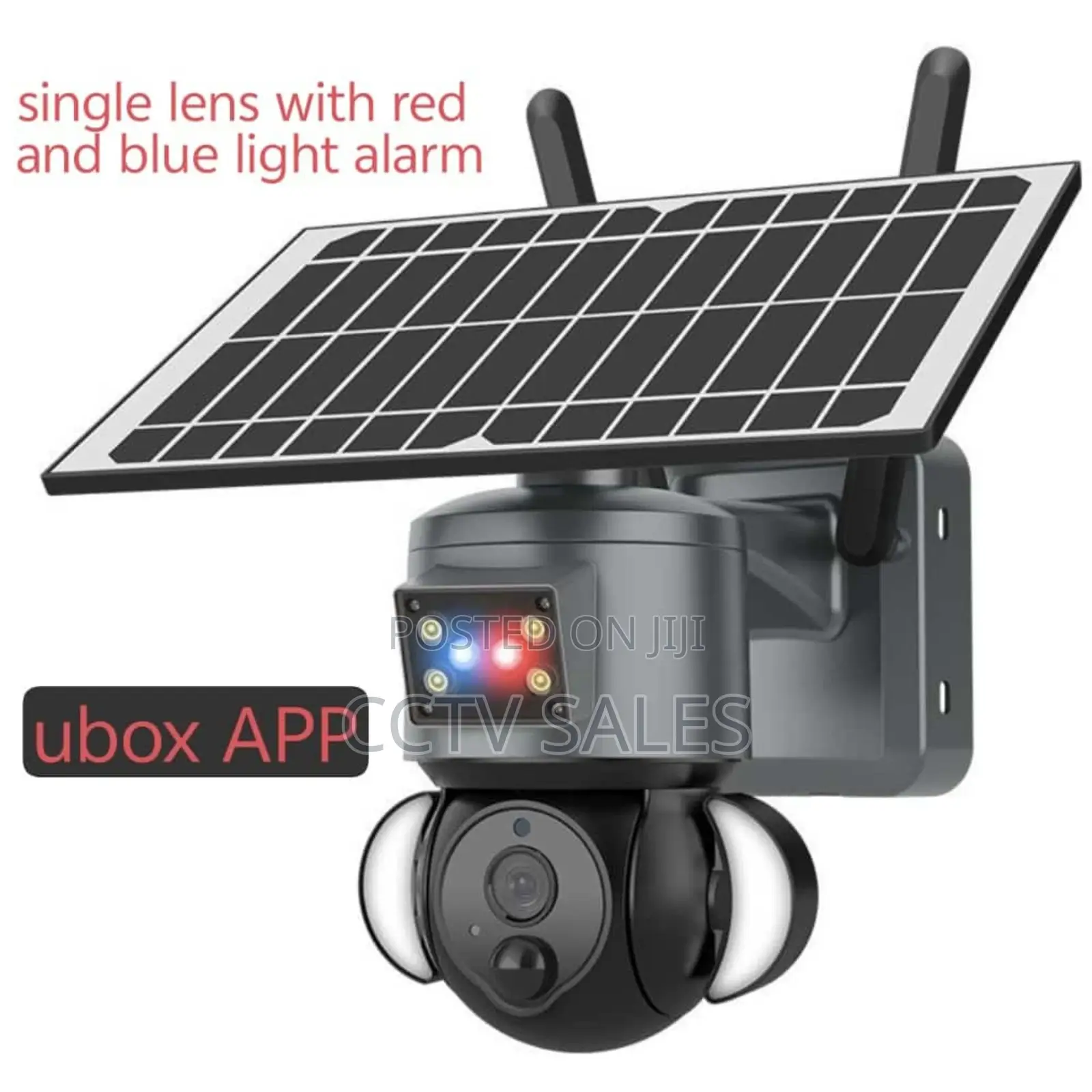 Outdoor Solar Powered Camera With Smart Warning Light