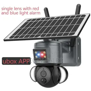 Outdoor Solar Powered Camera With Smart Warning Light