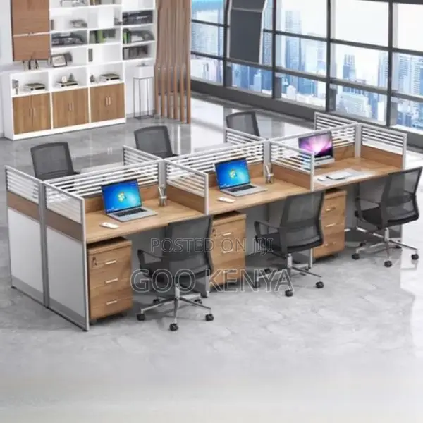 Office Workstation ; 6-Way Modular Office Workstation