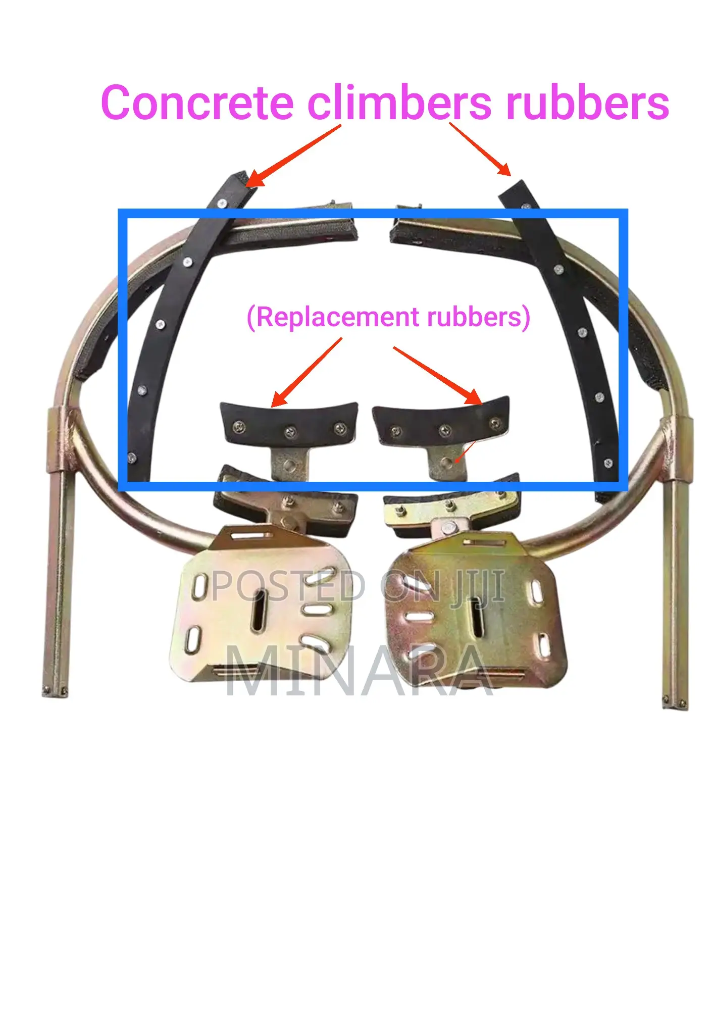 Concrete Pole Climbers Replacement Rubbers