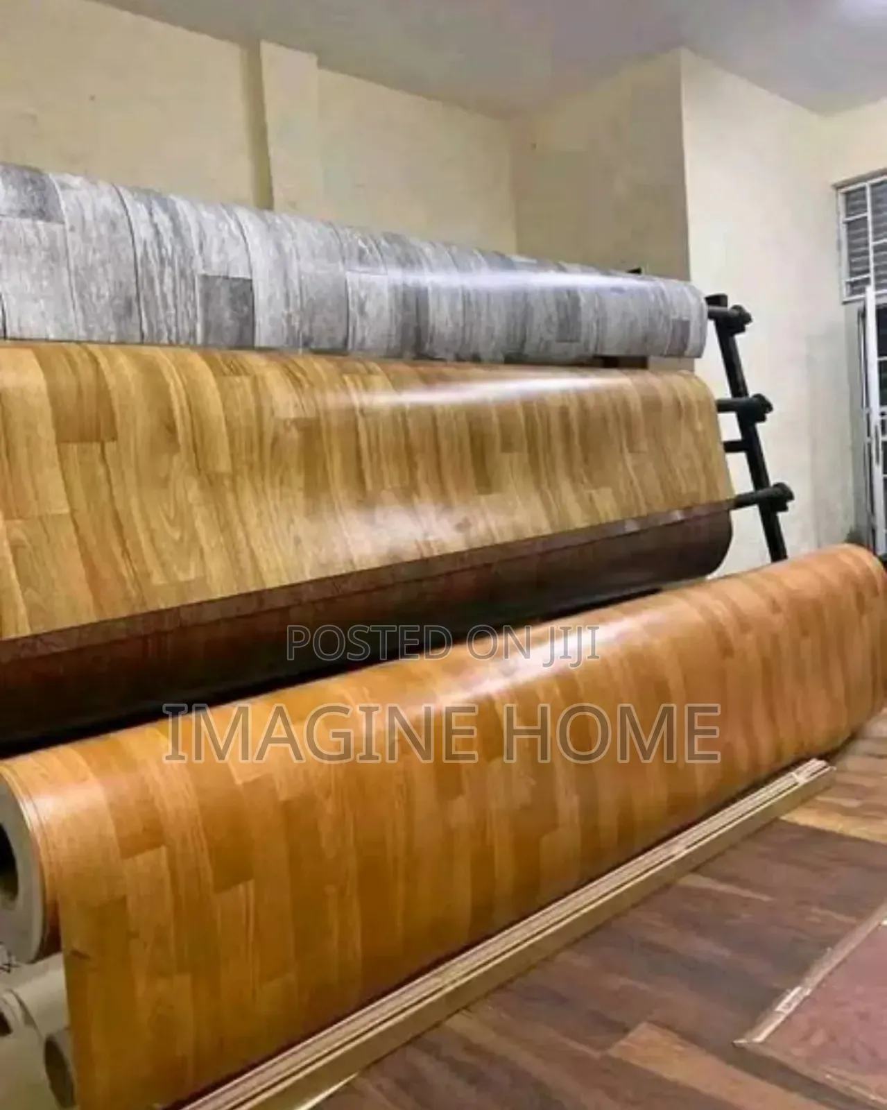 Brown Mkeka Wa Mbao Vinyl Flooring Matt