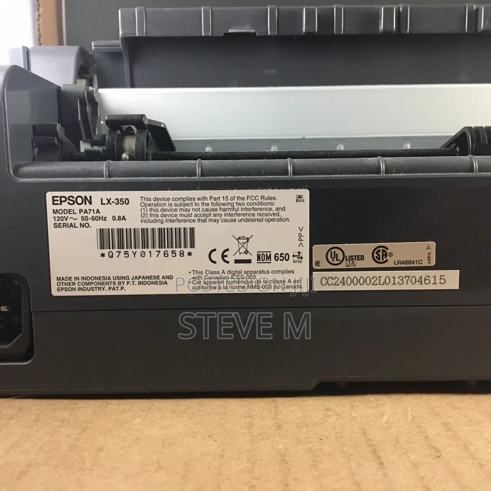 Epson Lx-350 Dot Matrix Printer