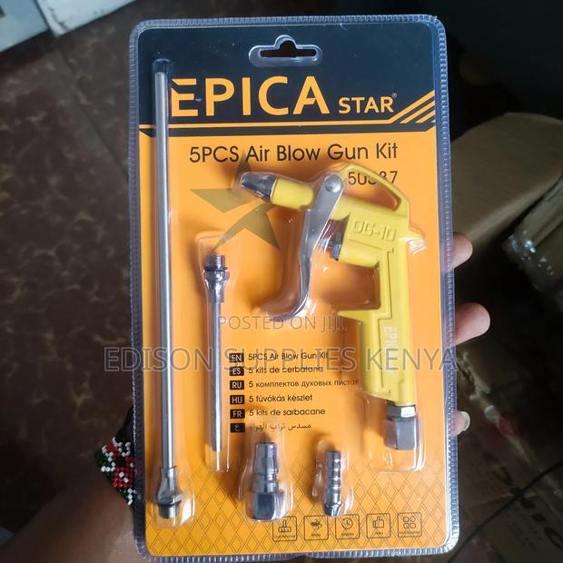5pcs Air Blow Gun Kit Air Compressor Kit + Adapters Nozzle - thumbnail 5