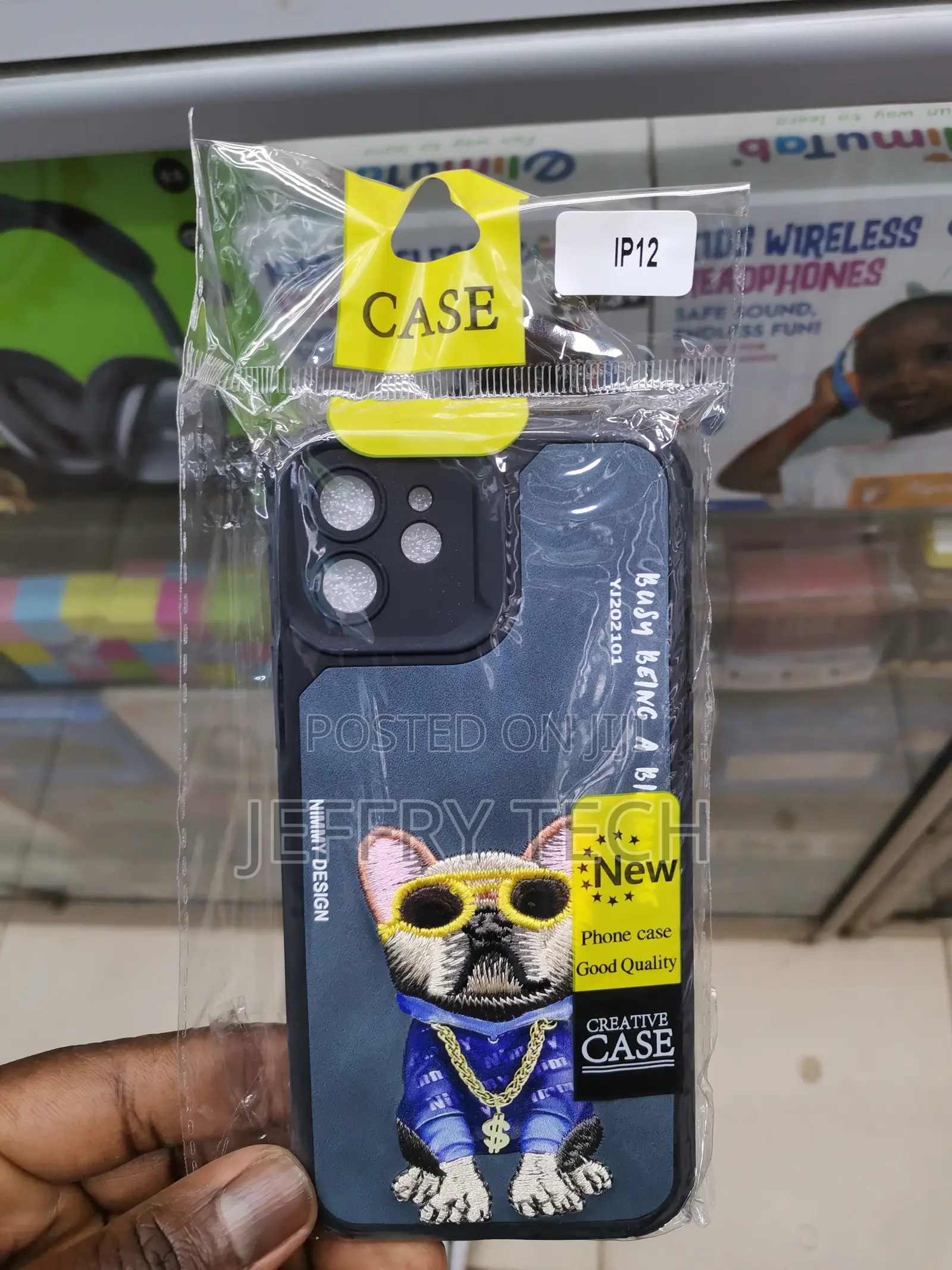 Treemoda Nimmy 3d Embroidery Swag Dog Case for iPhone 12