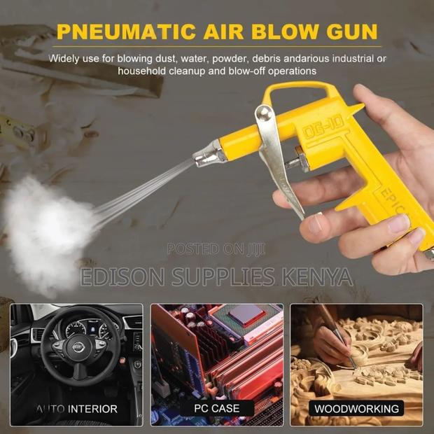 5pcs Air Blow Gun Kit Air Compressor Kit + Adapters Nozzle - thumbnail 2