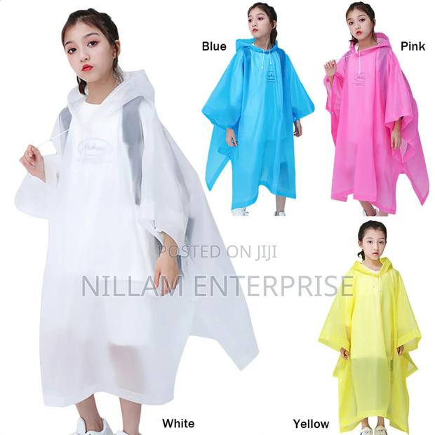 *Kids Outdoor Rainwear Reusable Rain Ponchos