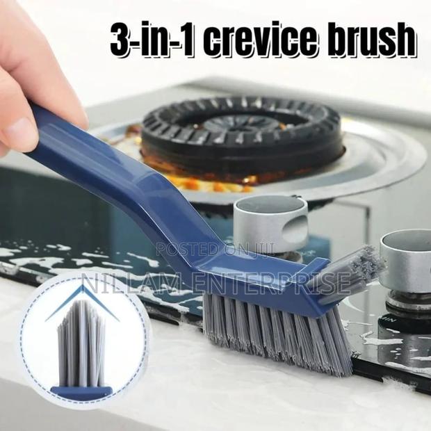 Three-in-One Plastic Bathroom Floor Brush - main view