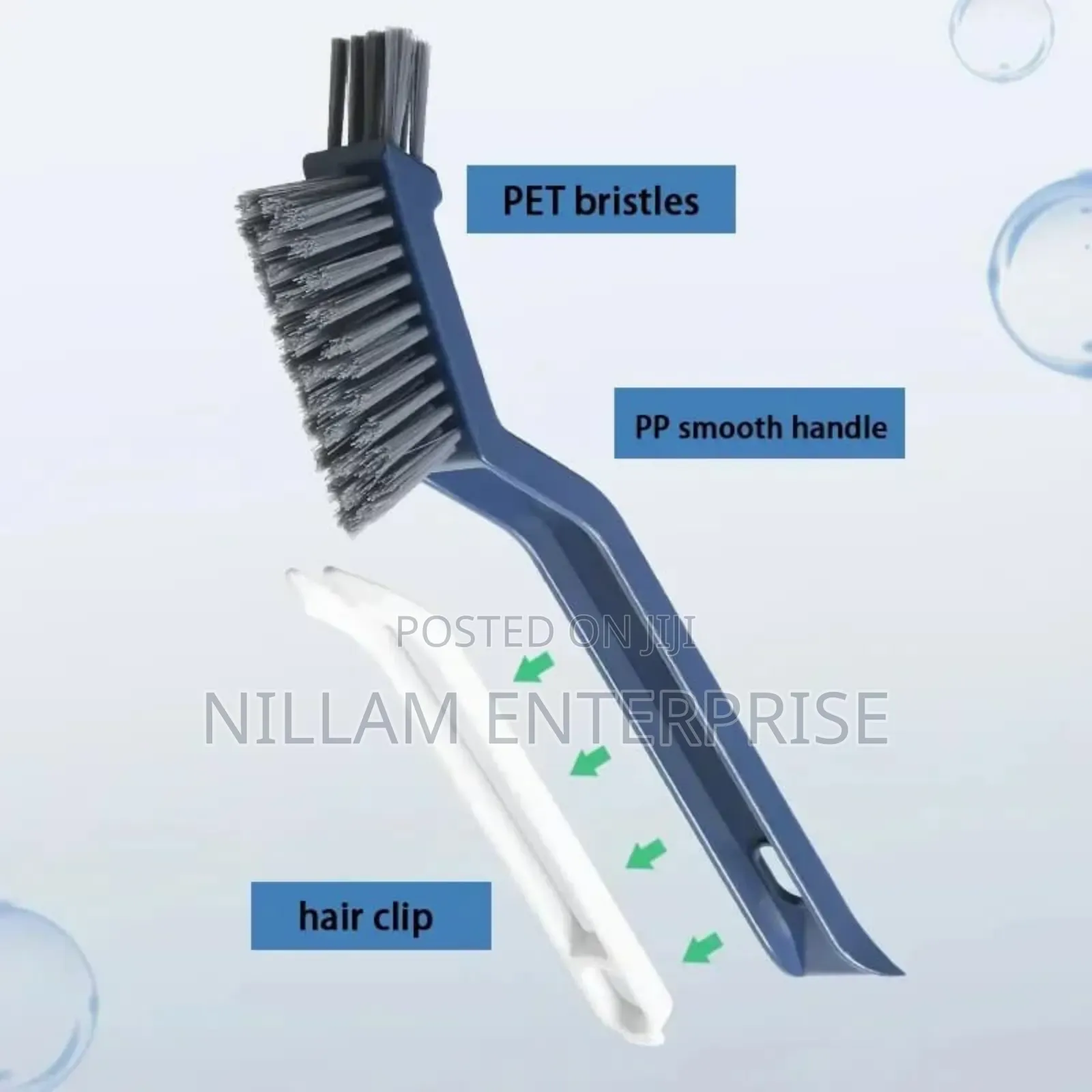 Three-in-One Plastic Bathroom Floor Brush