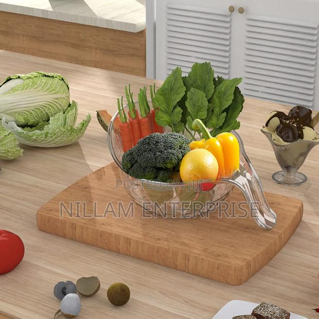 *Acrylic Multi Functional Drain Fruit Cleaning Bowl - thumbnail 3
