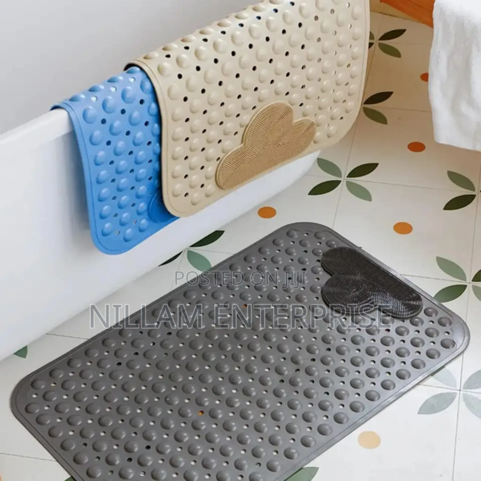 *Bathroom Non-Slip Floor Mat