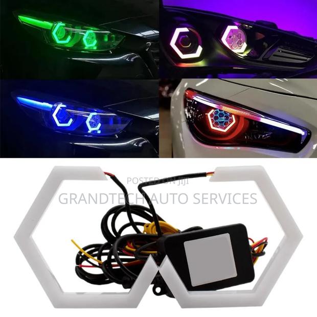 Headlight Hexagon RGB Lights[Neon]