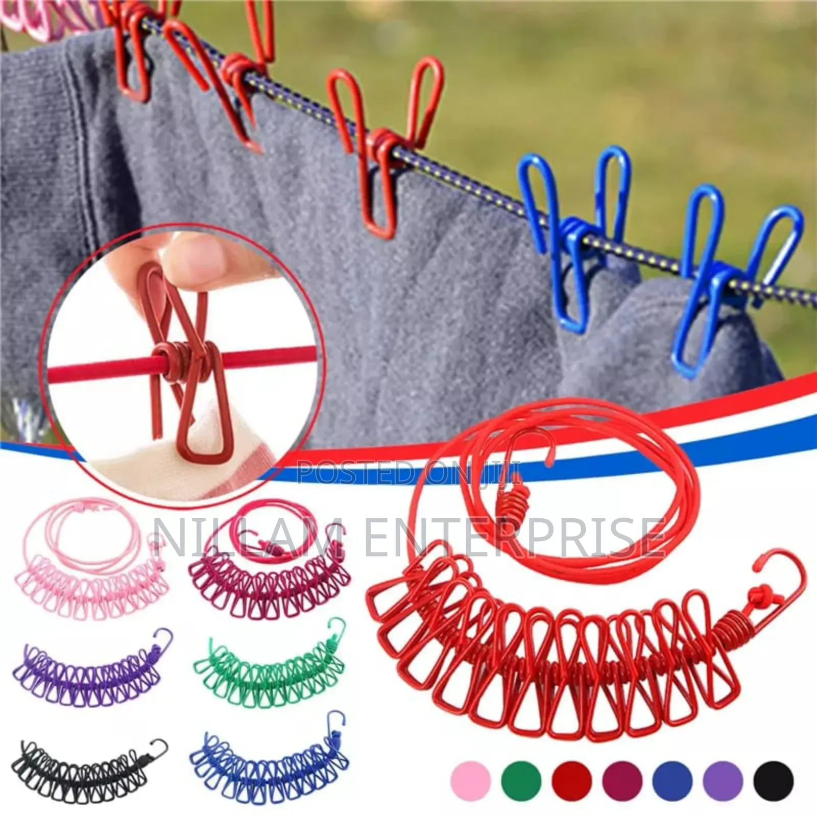 1.8m Outdoor Windproof Clothesline