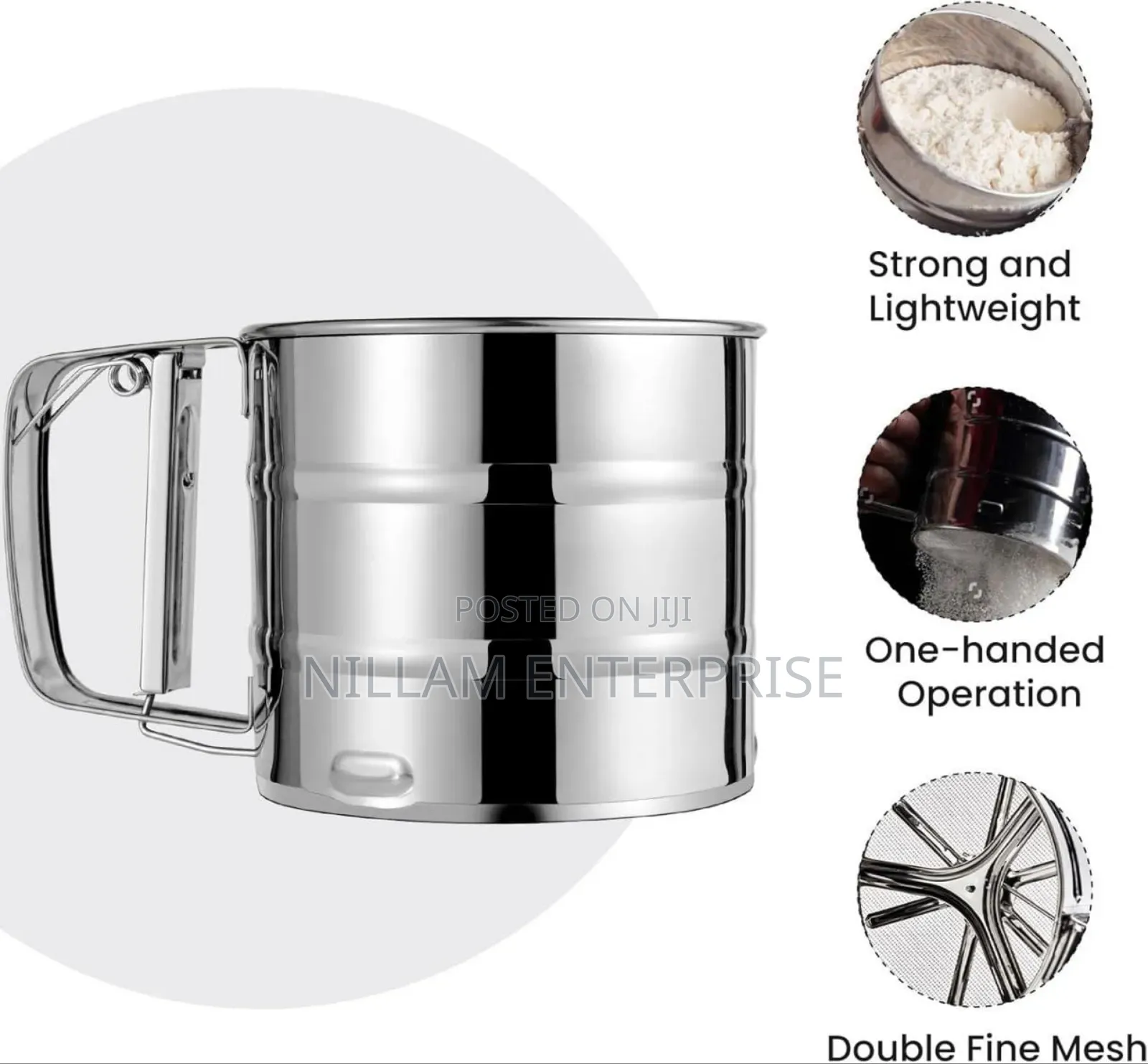 Handheld Stainless Steel Flour Sieve