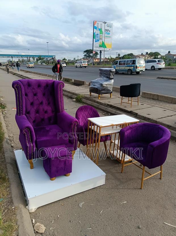 Pedicure Set, Many Manicure Set, Purple With Marble Table - main view