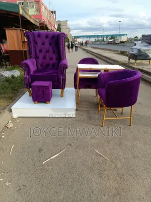 Pedicure Set, Many Manicure Set, Purple With Marble Table 
