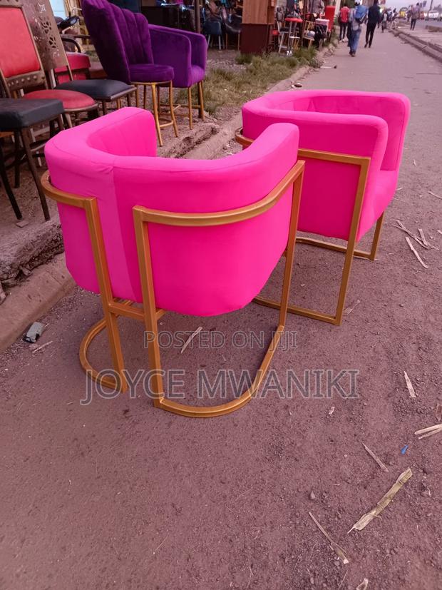 Hot Pink Manicure Seats and Gold Frame - thumbnail 3