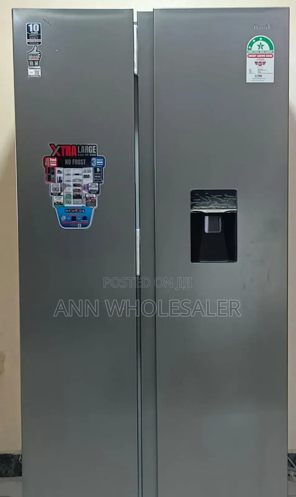 Mika 595 L Fridge / With Water Dispense/ Side by Side