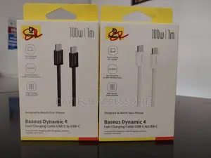 Baseus Usb C Cable, 100w Pd 5a Qc 4.0 Fast Charging Usbc 1m