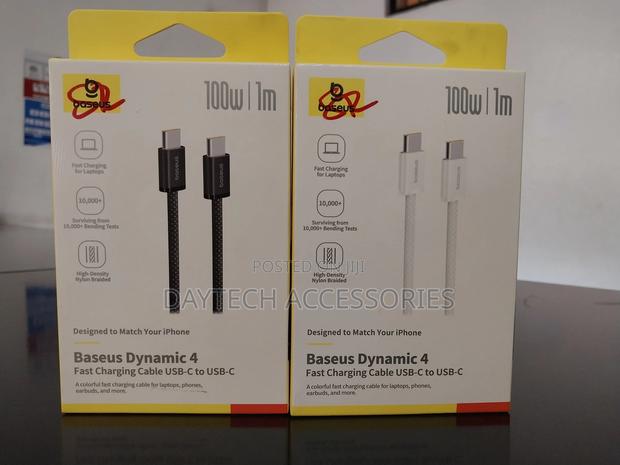 Baseus Usb C Cable, 100w Pd 5a Qc 4.0 Fast Charging Usbc 1m