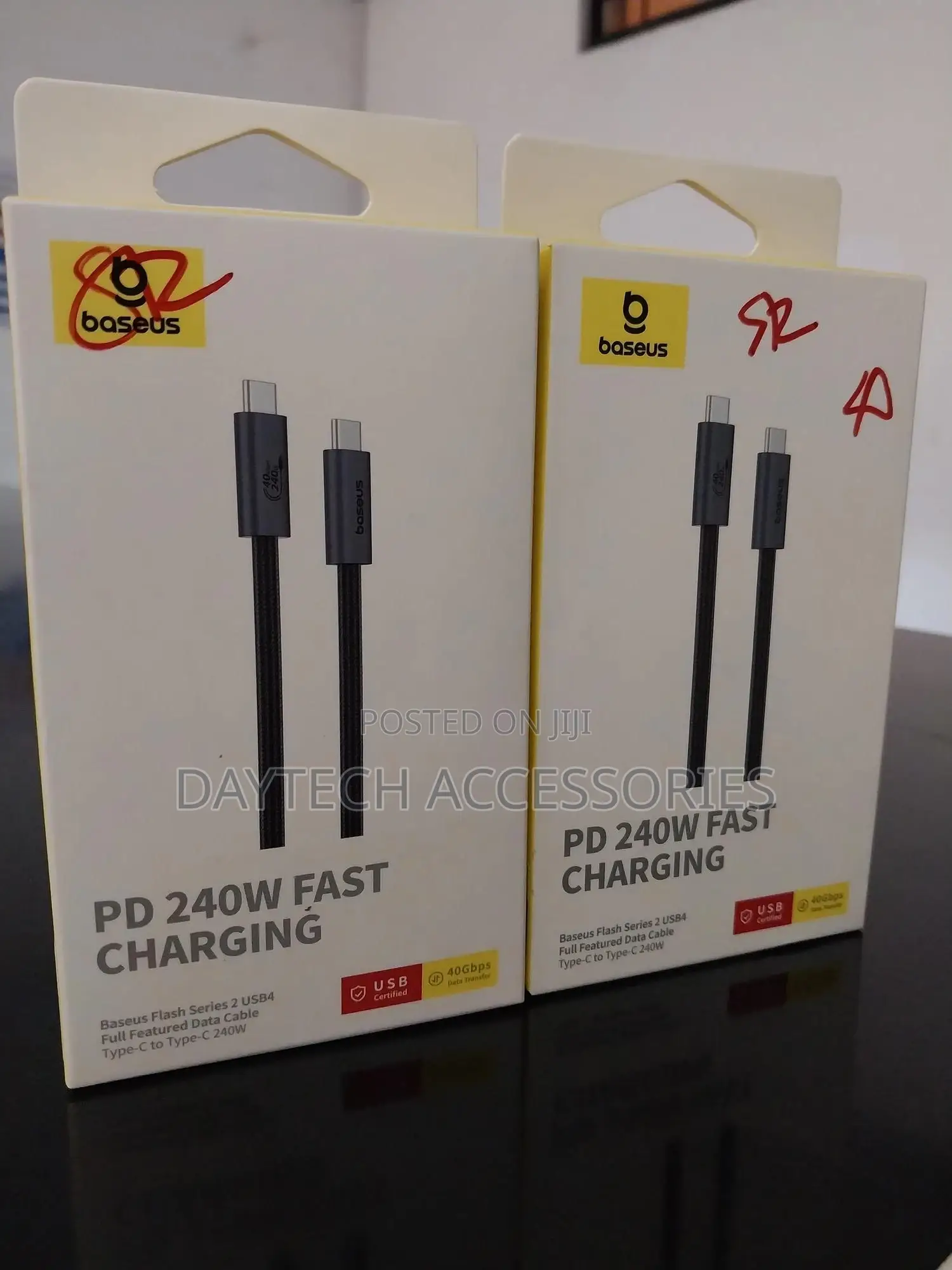 Baseus 240w Pd3.1 Usb-C to Usb-C Fast Charging Cable 1.5m
