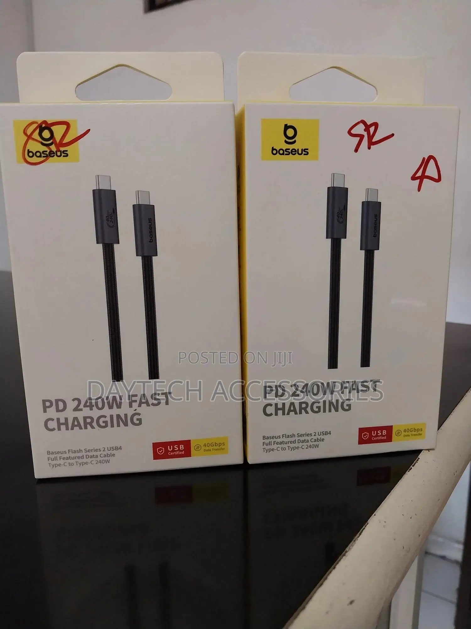 Baseus 240w Pd3.1 Usb-C to Usb-C Fast Charging Cable 1.5m