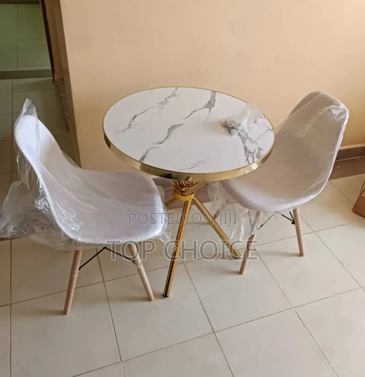 White Outdoor Table and Chairs