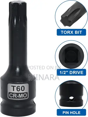 10 PCS Torx Bit Socket Set, Impact Grade T-Series