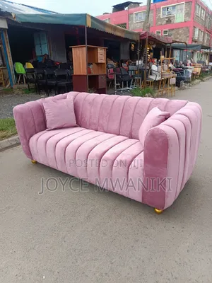 Waiting Seat for Salon or Sofa Set, Baby Pink 