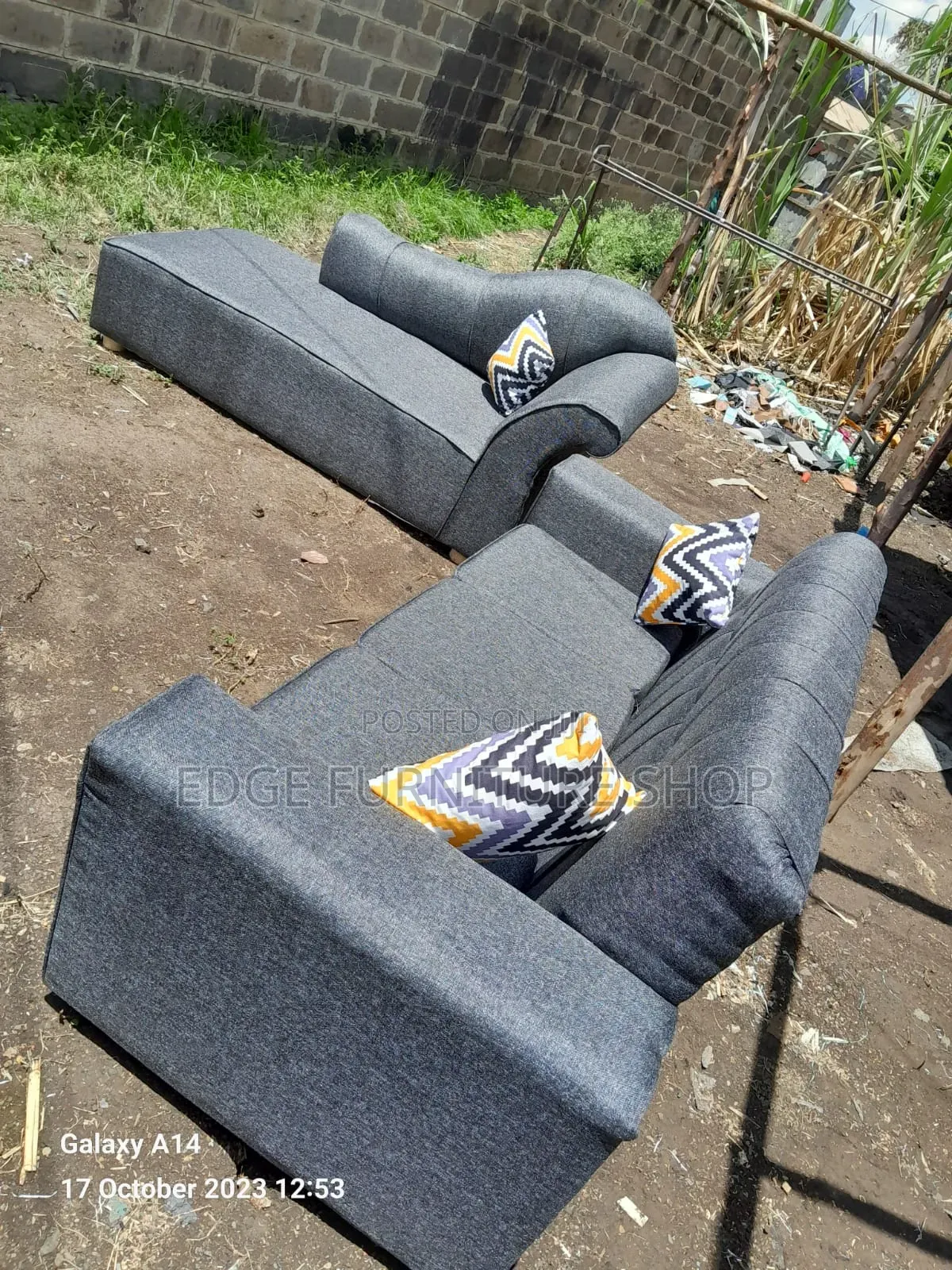 Grey Morden Three Seater and Sofabed on Sell