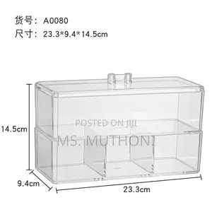 Transparent Cosmetic Storage Box