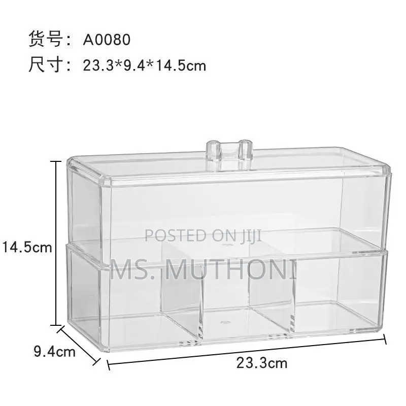 Transparent Cosmetic Storage Box
