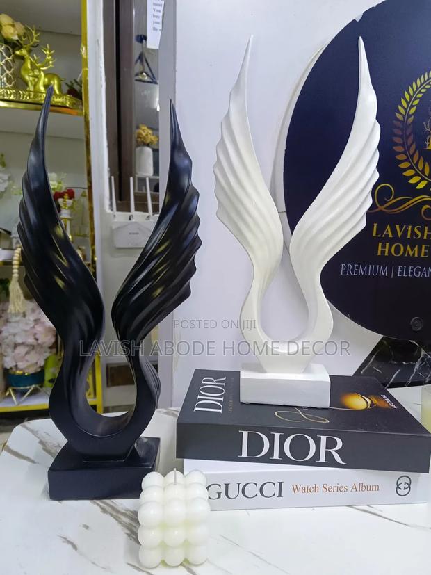 Wing Sculptures Available in White, Black, Gold and Silver
