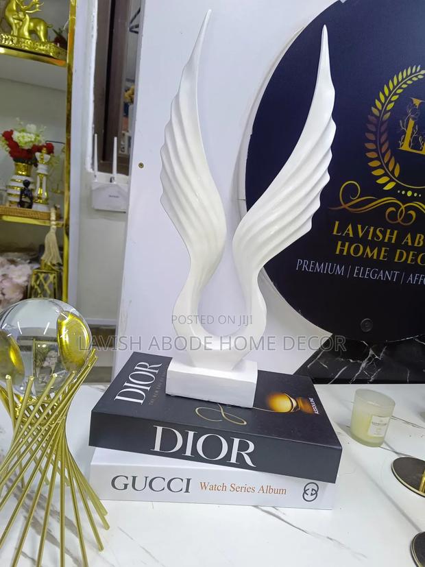 Wing Sculptures Available in White, Black, Gold and Silver - thumbnail 2