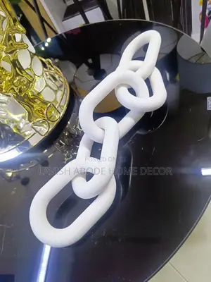 Wooden Decorative Decor Chain in White