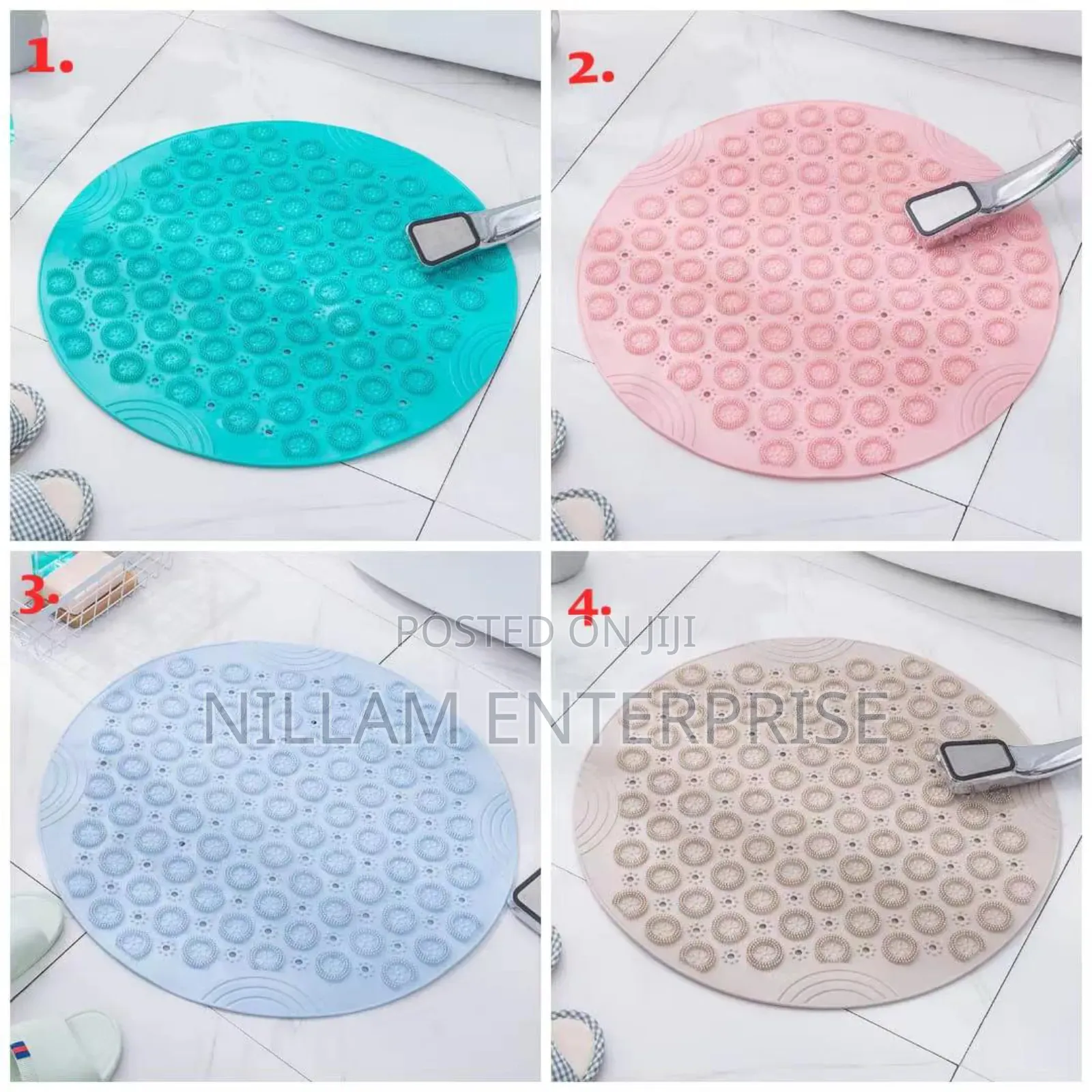 *Bathroom TPR Bathing Non Slip Mat