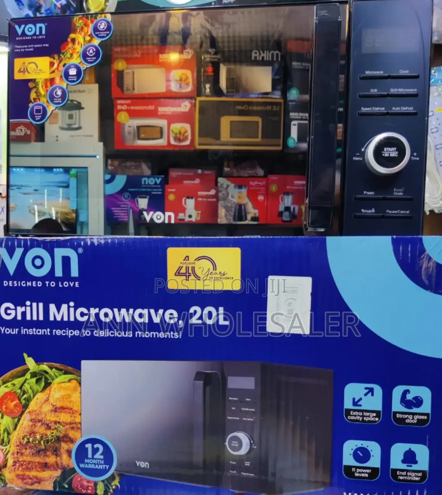 Grill +Microwave Oven 20litres Von