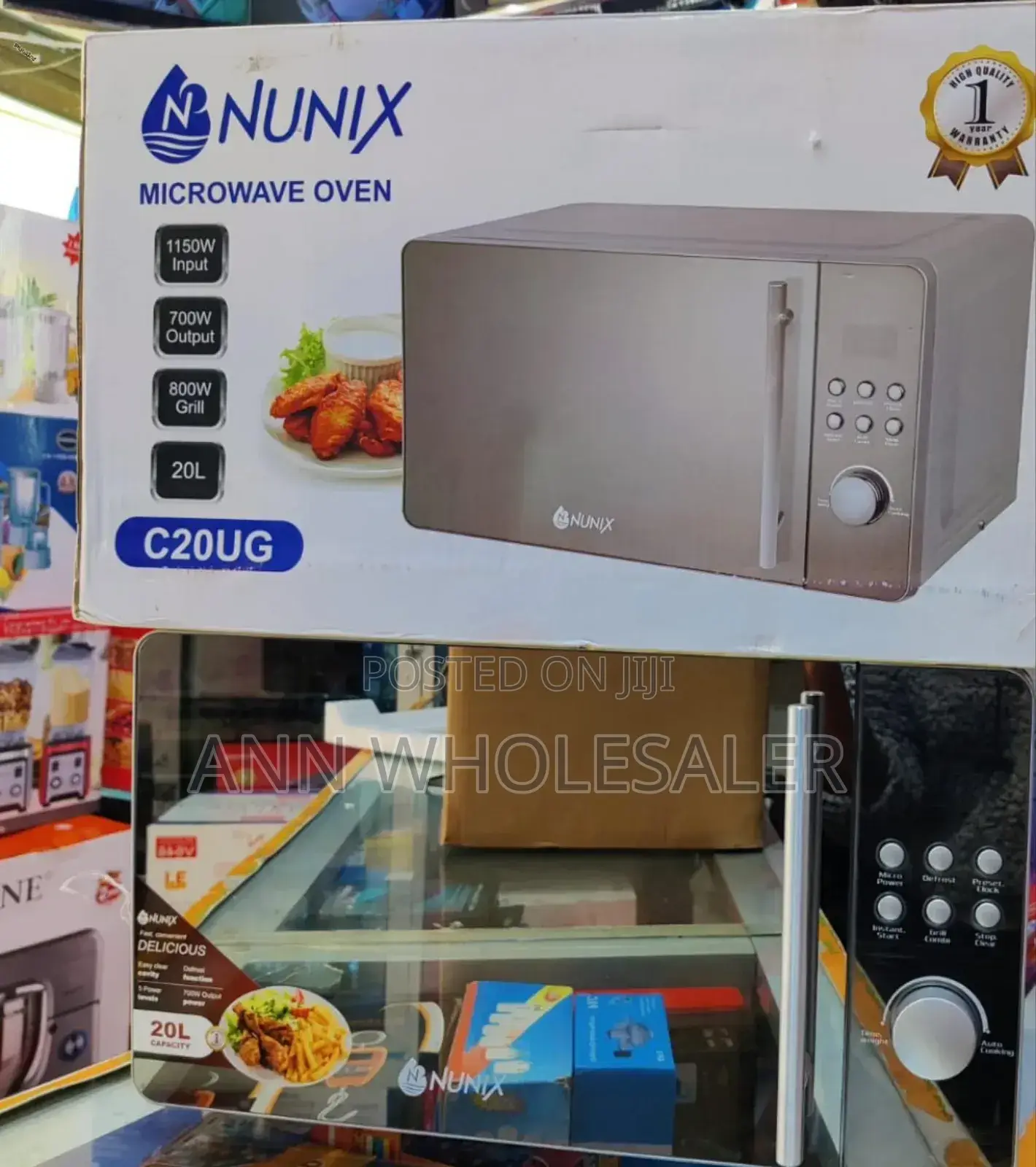 700 Watts Output Nunix 20 Litres Microwave