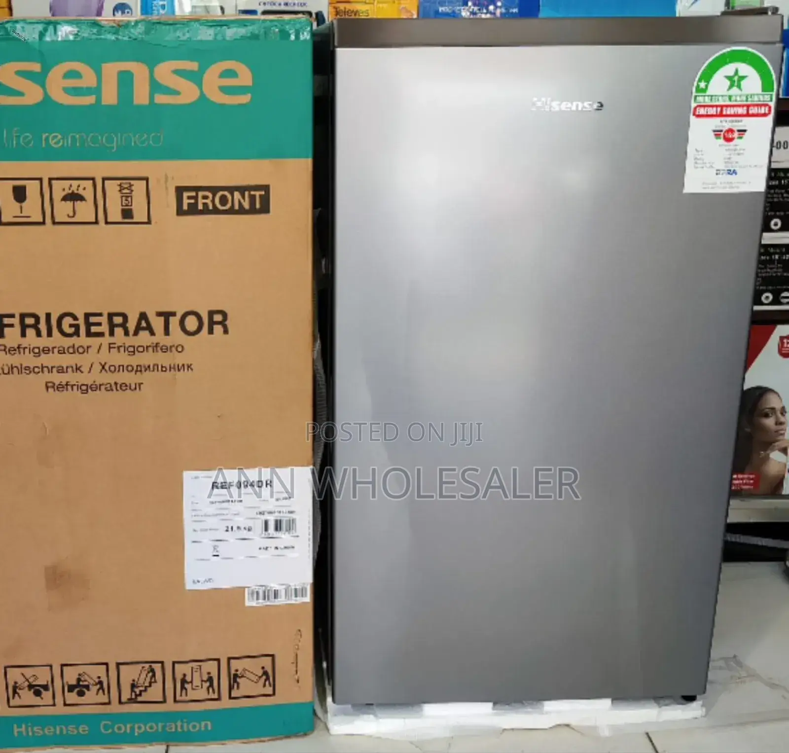 New Arrival *Hisense 94litres Single Door Fridge S/7