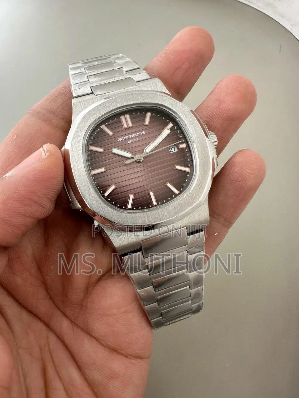 Silver Automatic Japan Machinery Patek Philipe