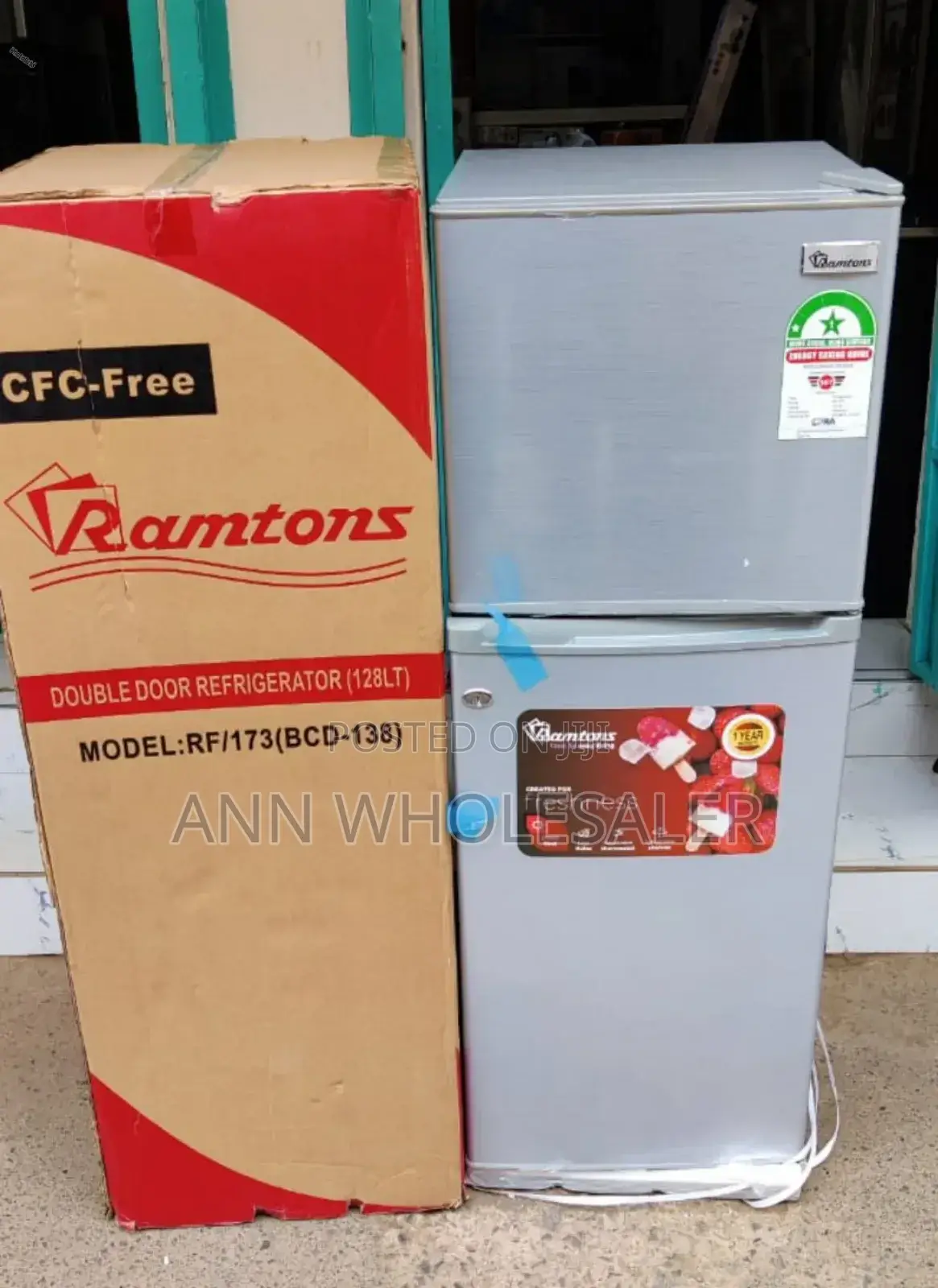 *Ramtons Fridge Double Fridge 128litres Rf173 at